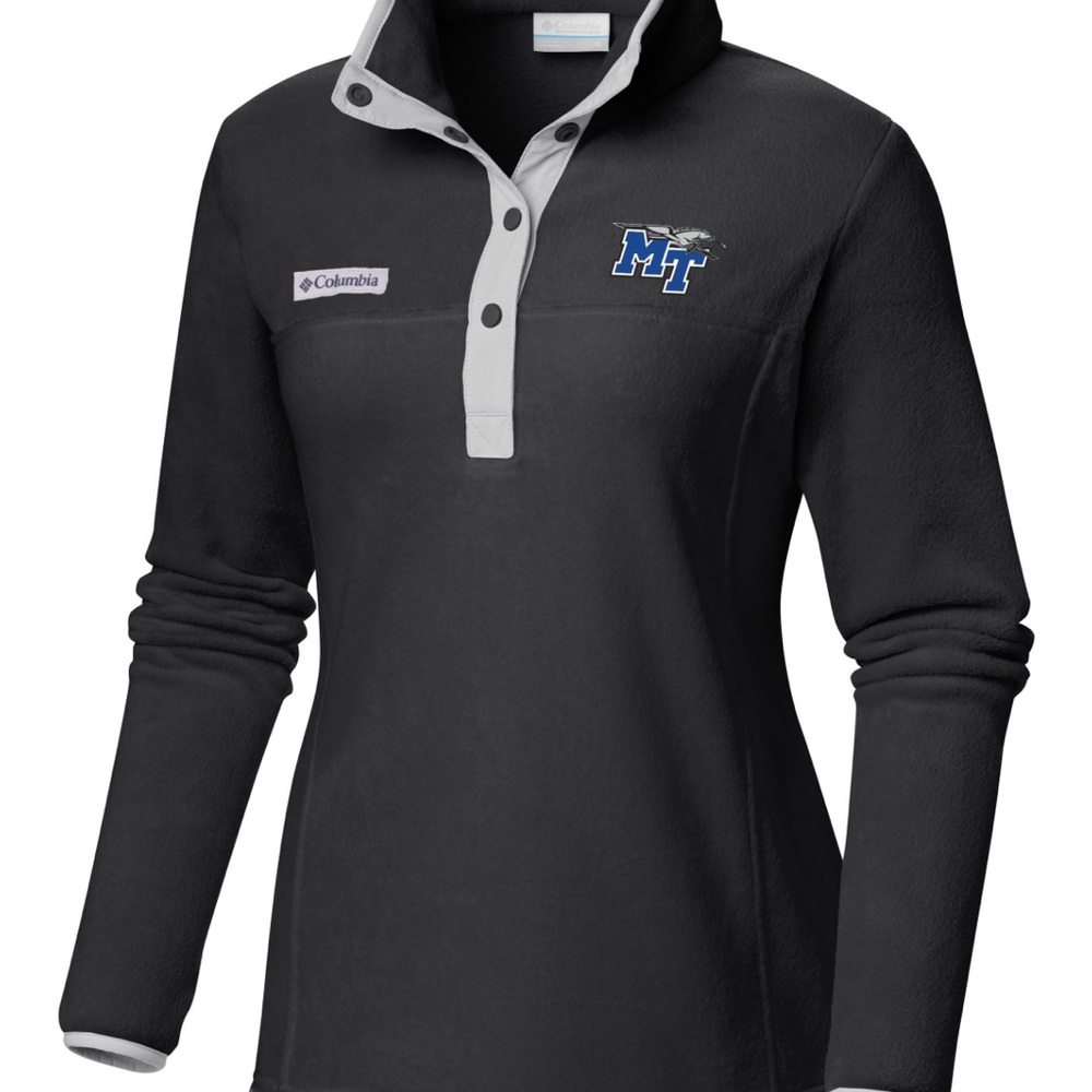 MT Logo w/ Lightning Benton Springs Columbia Women's 1/2 Snap Pullover